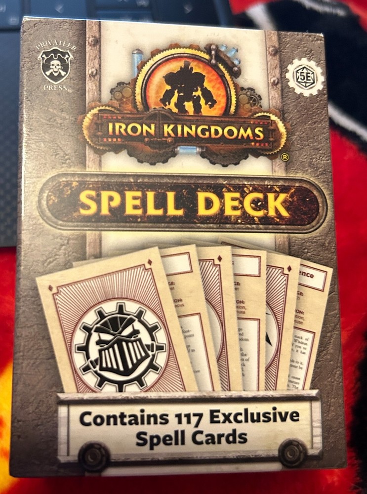 Privateer Press Iron Kingdoms Spell Reference Card Deck