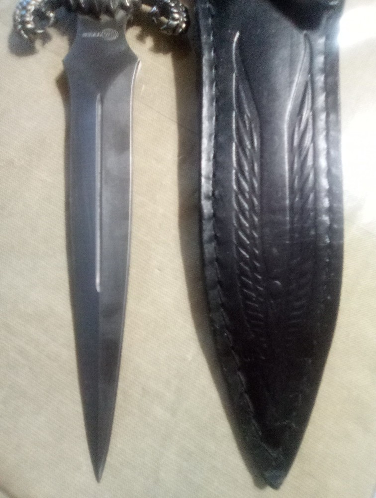 Eagle Head 13" Fantasy Medieval Fixed Blade Dagger with Decorative Sheath