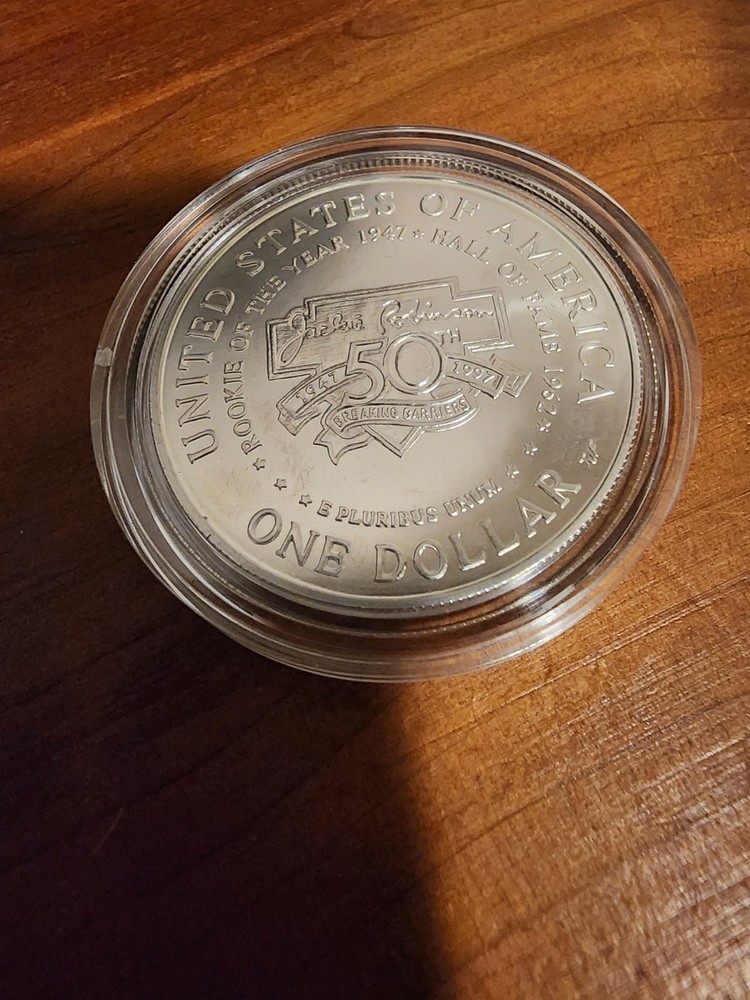 1997-S Jackie Robinson 90% silver comemmorative dollar
