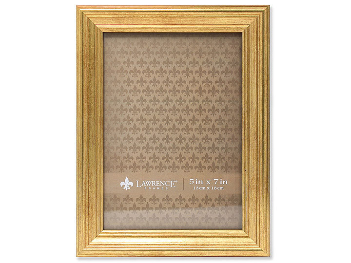 Lawrence 5x7 Sutter Burnished Gold Picture Frame (Same Shipping Any Qty)