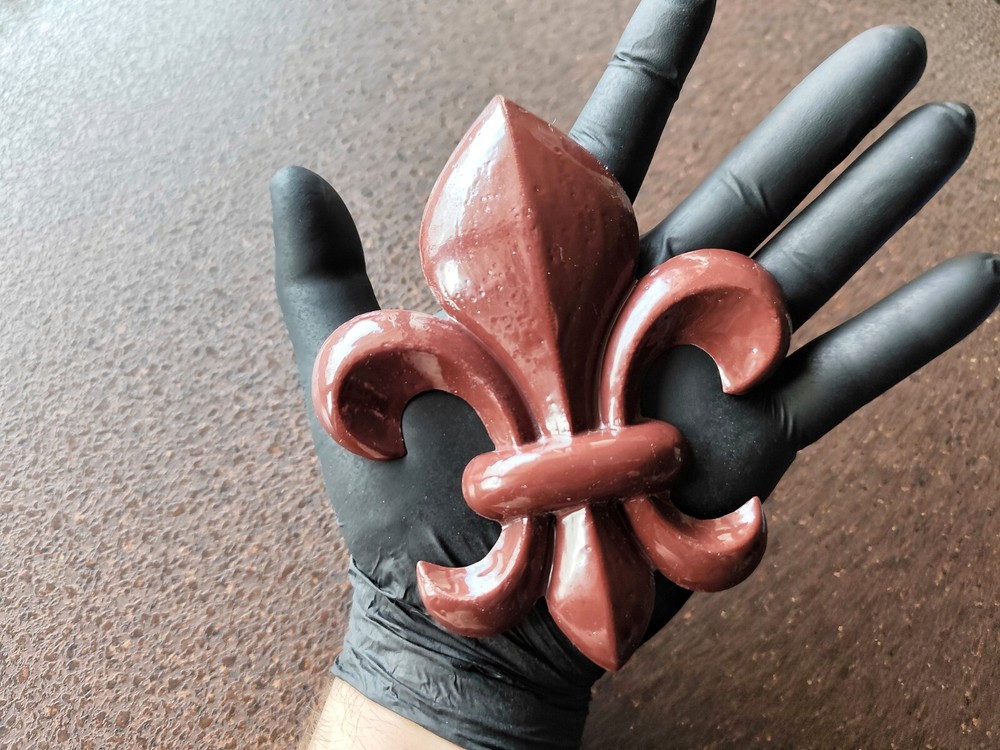 Silicone Mold Fleur de Lis Heraldic lilly embellishment Medieval elements