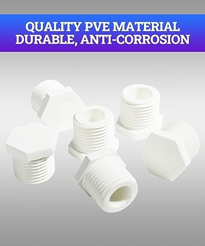 Zlirfy 1/2 Inch NPT Water Heater Drain Plug - 6 Pieces, Compatible With RV