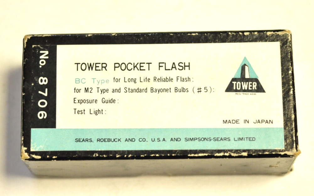 Tower pocket flash model #8706 as shown.