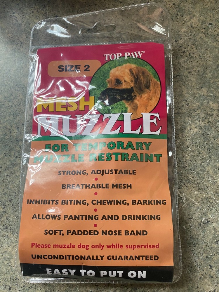 NEW TOP PAW Mesh Muzzle Size 2