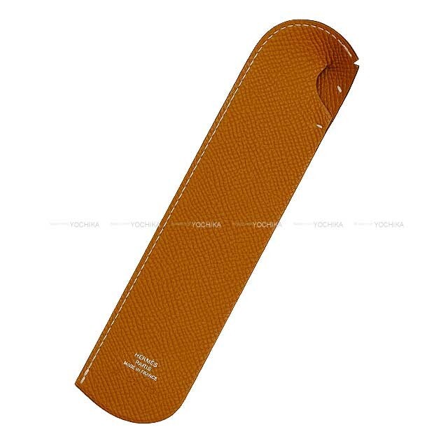 HERMES Bookmark Leather Epsom gold