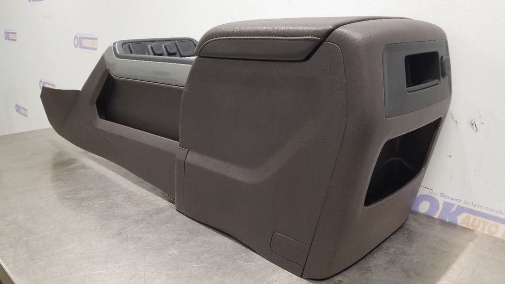 18 CHEVY SILVERADO 1500 FRONT CENTER FLOOR CONSOLE ASSEMBLY BROWN