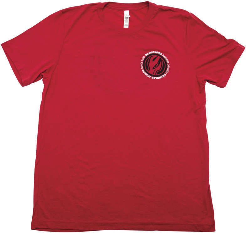 DragonFire Racing Circle Logo Tee Red Small 523111