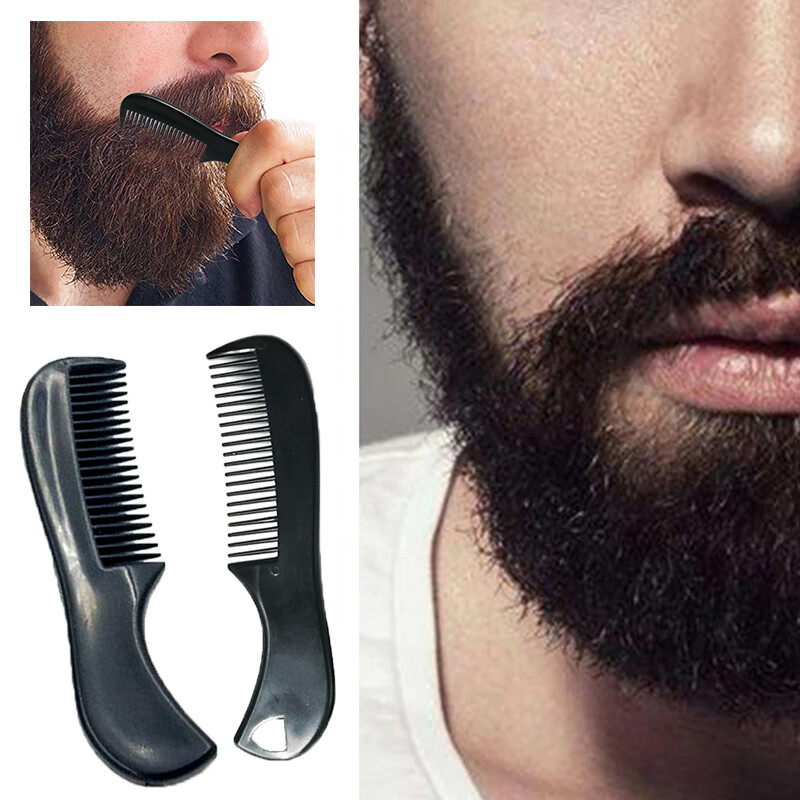 Men's Beard Modelling Comb Plastic Mini Portable Beard Moustache Styling Comb