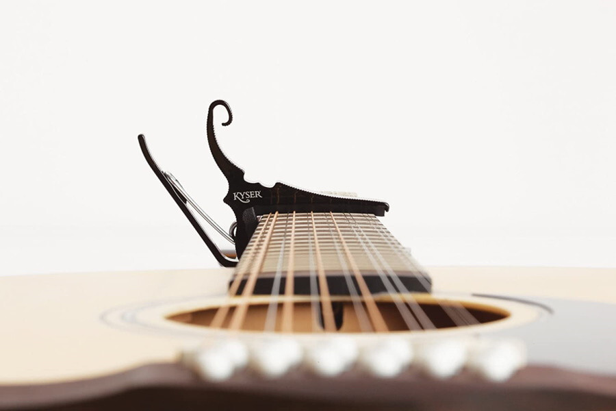 Kyser 12 String Guitar Capo Quick-Change Capo - Black