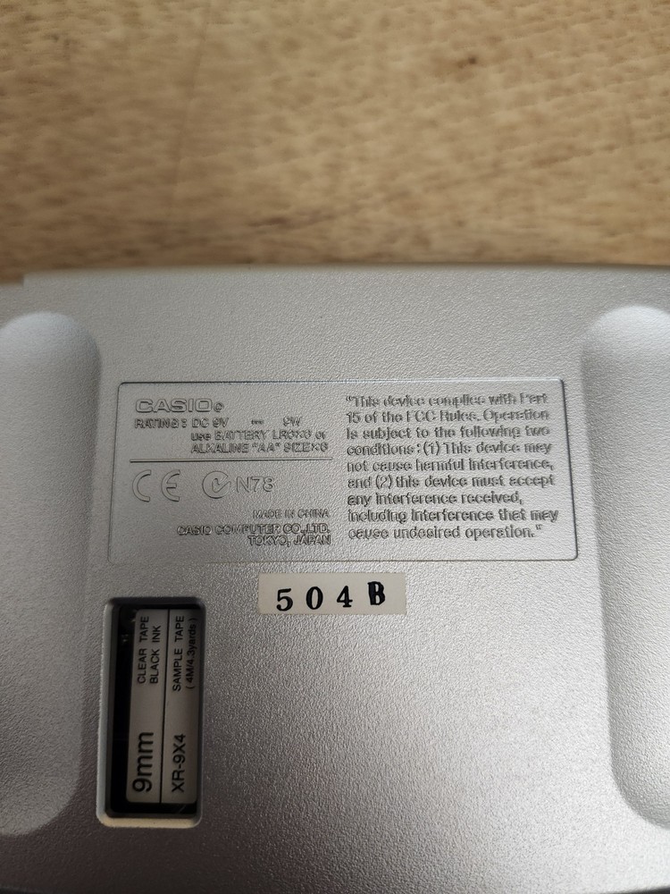 Casio KL-60 Label it! EZ-Label Printer Plus Label Maker With Labels Tested