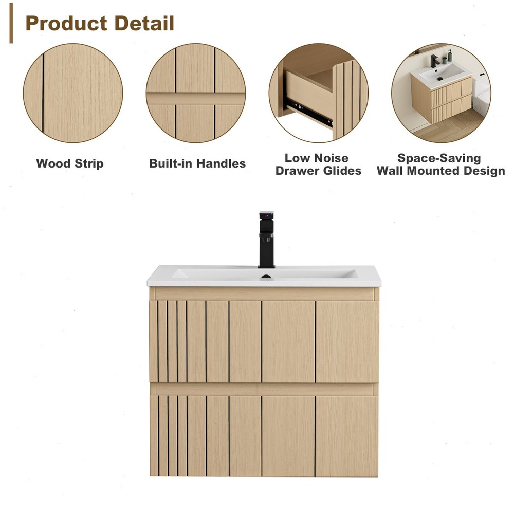 Wall Mounted Bathroom Vanity With Sink