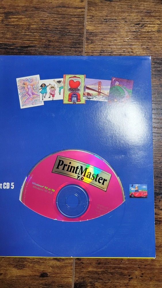 Preowned Print Master Deluxe 7.0 PC Software - WINDOWS 95 98 NT 4.0 or Later