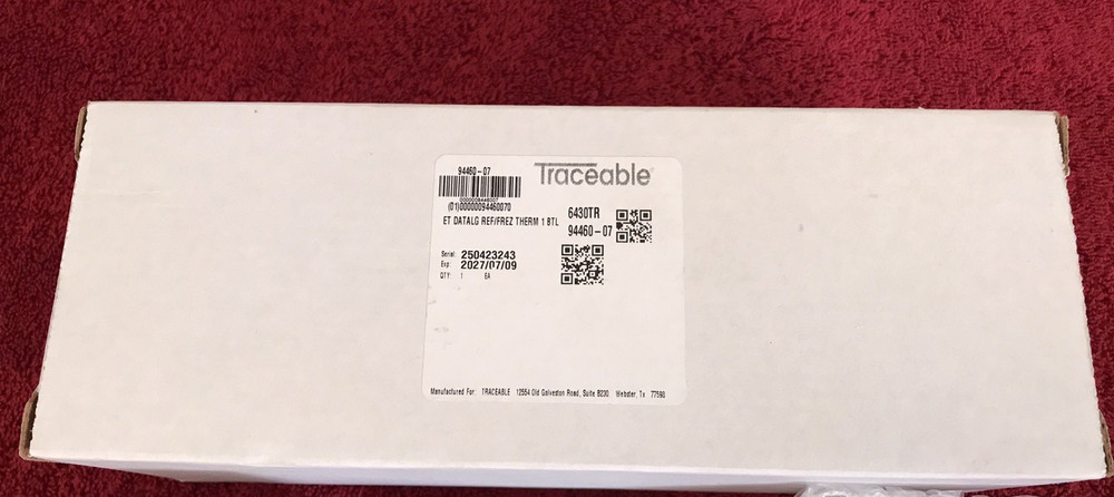 Traceable Excursion-Trac Data Logging Thermometer 6430 with Bottle Probe NEW