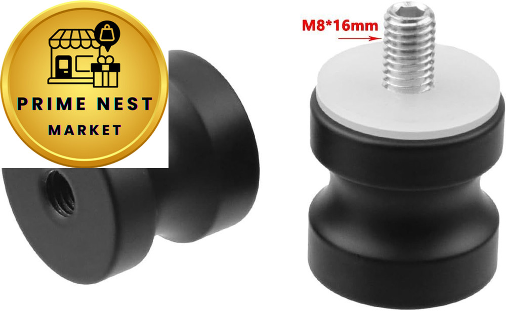 Antrader Shower Door Knobs Double Sided,Shower Glass Black