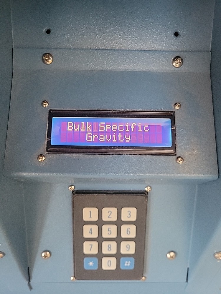 2008 Gilson SG-4 asphalt bulk specific gravity tester Used Needs Calibration