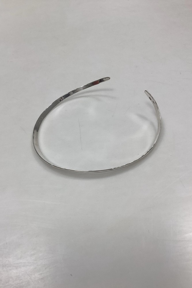 Modern Open Neck Ring in Sterling Silver