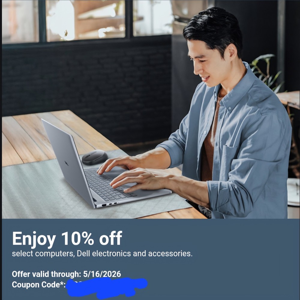 Dell 10% Off Code (USA)