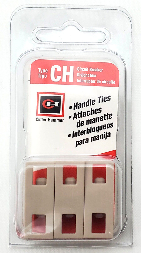 Cutler Hammer CHHTCS Pack of 3 Handle Ties for Type CH One Pole Breakers