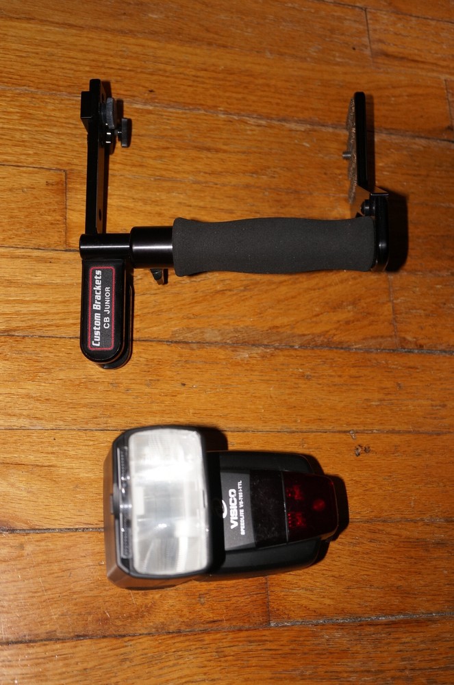 Visico VS-765 i-TTL Flash for Nikon w/Custom Brackets CB Junior