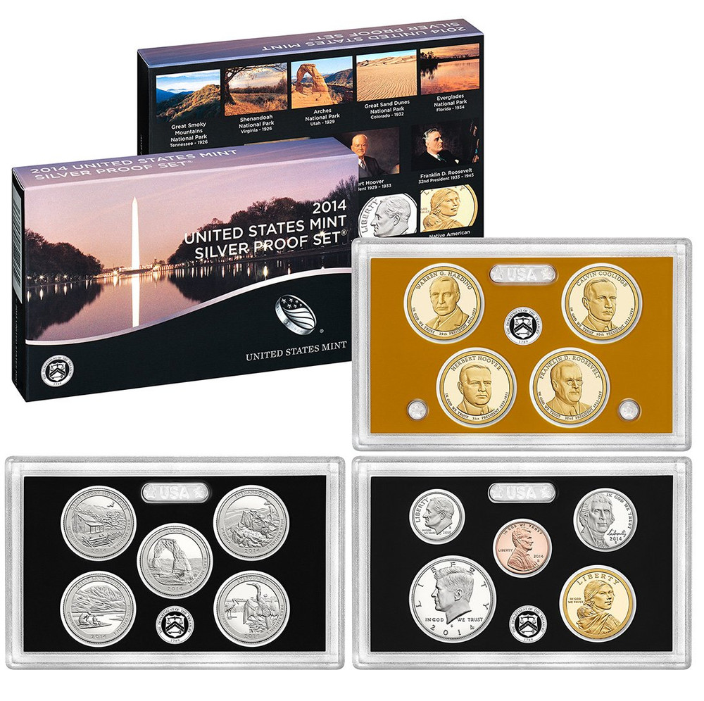 2014 Collection 2014 Silver Proof Original Mint Packaging