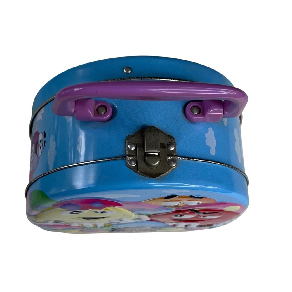 M&Ms Easter Themed Tin Lunch Box Handle Blue