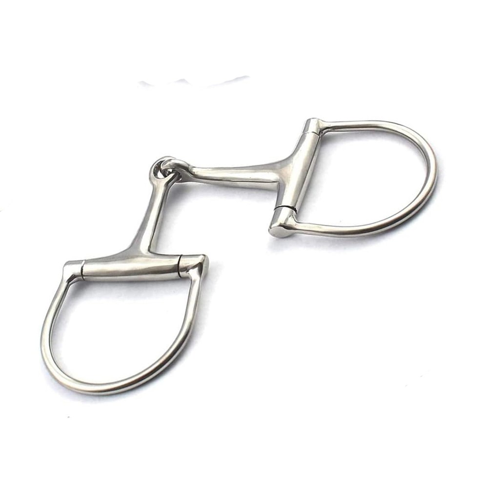 Dee Bit - DD Offset Dee Bit Steel Snaffle Mouth Bit, BT-0024