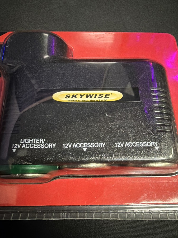 Skywise DC Socket Multiplier 12V 3-Way Lighter Accessory Adapter