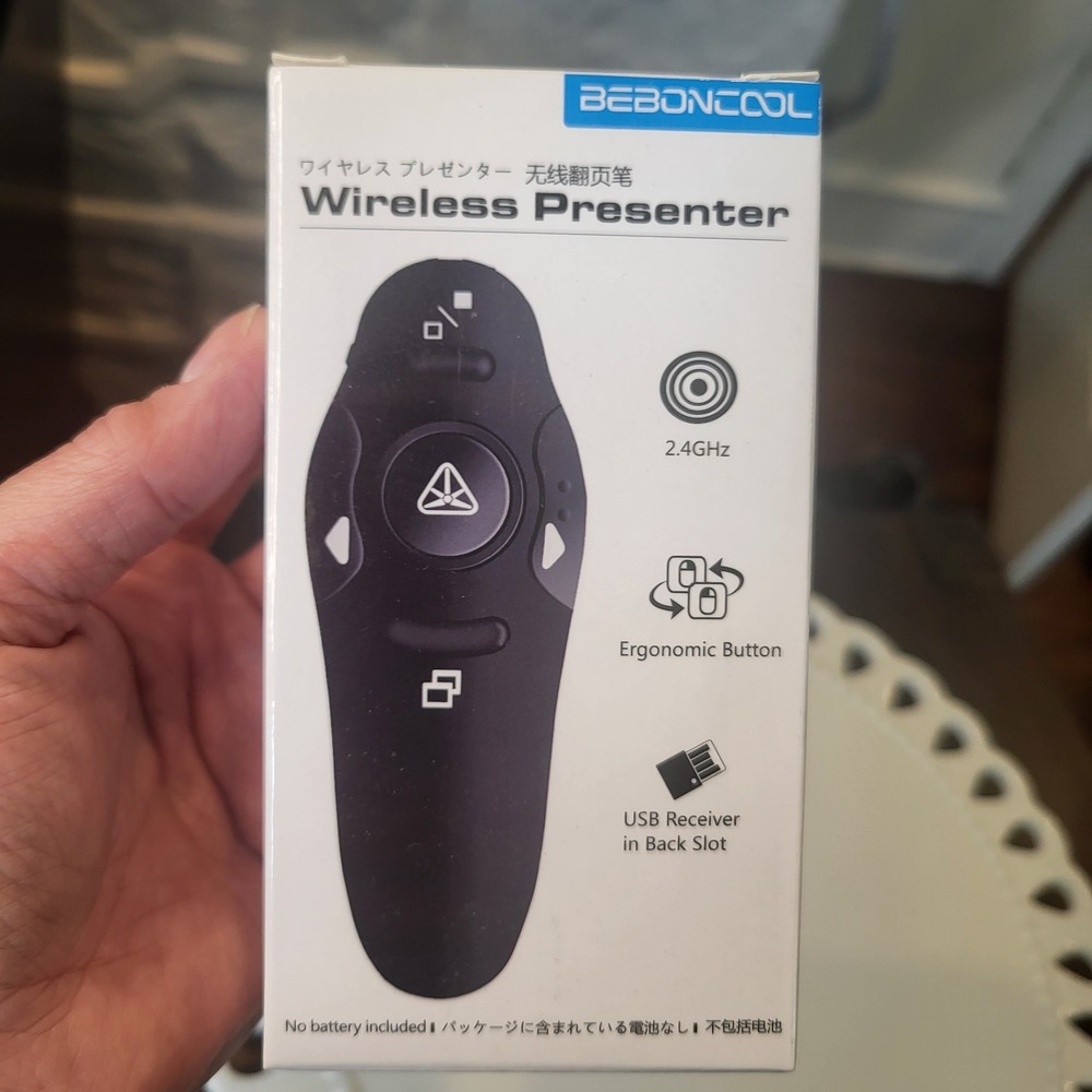 Beboncool Wireless Presenter Model D100, 2.4 GHz