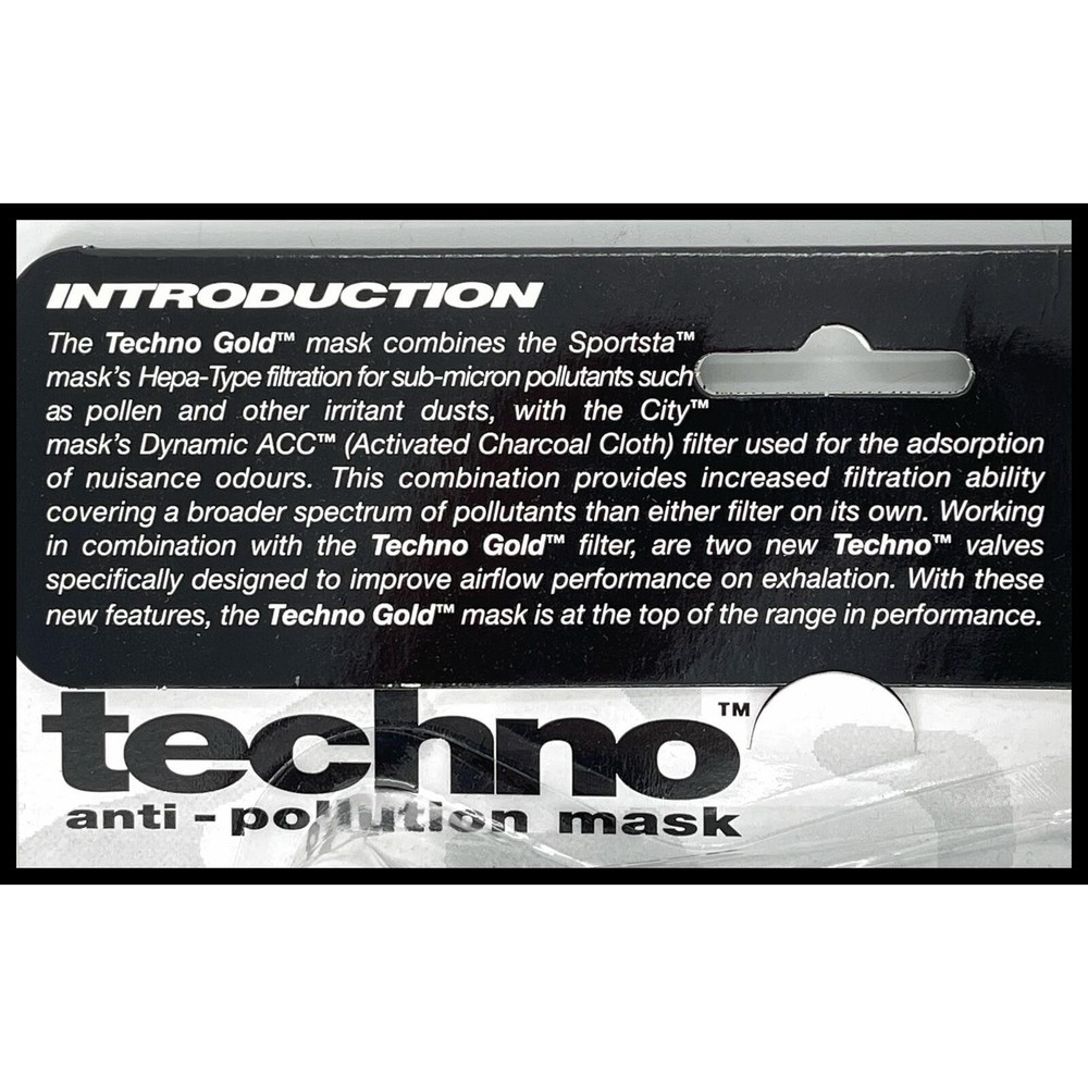 Official RESPRO Anti-Pollution Filter Face Mask black Size XL