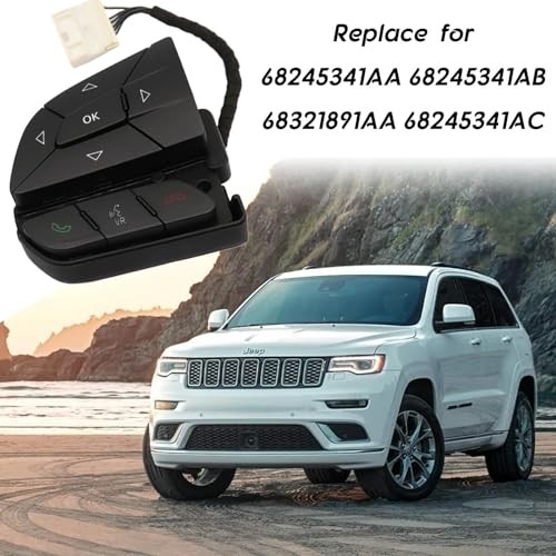 Steering Wheel Audio Control Switch Compatible with Grand Cherokee 2014