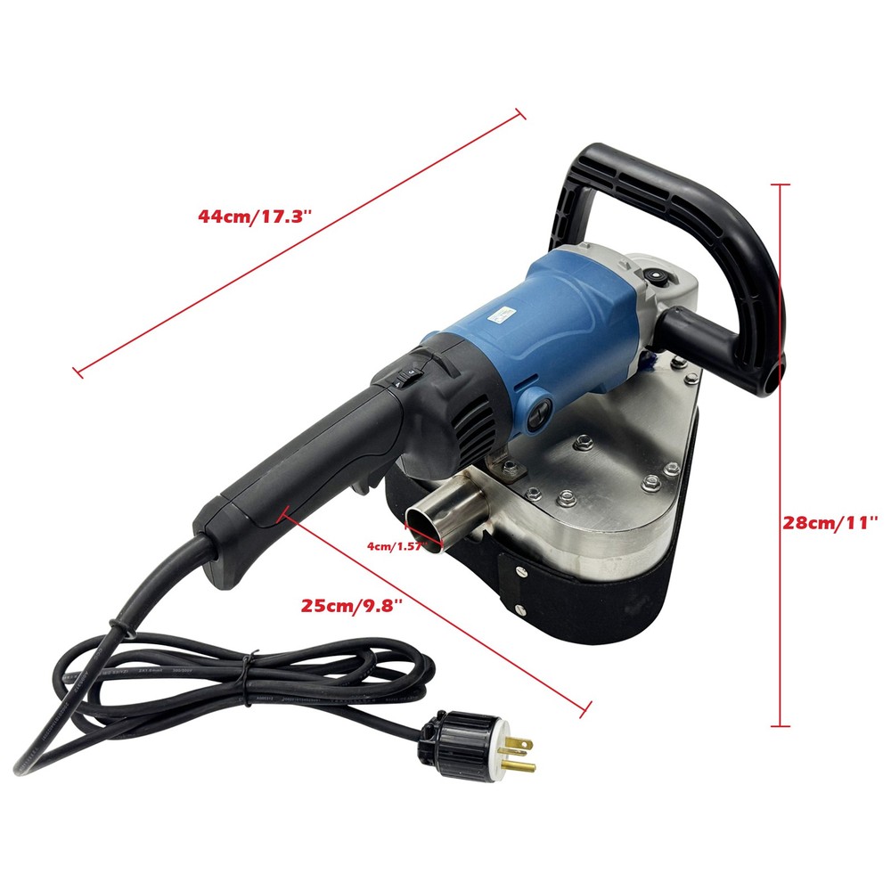 220V Handheld Three Head Dust-free Grinding Machine with Speed Regulator