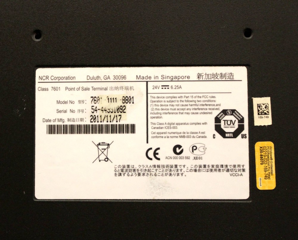 Box #3 NCR Real POS Class 7601-1111-8801 USED