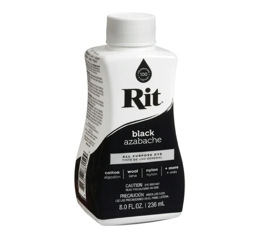 (2 pack) Rit, All Purpose Liquid Dye, Black, 8 fl oz
