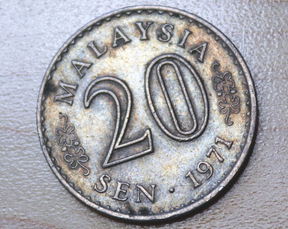 1971 Malaysia 20 Sen