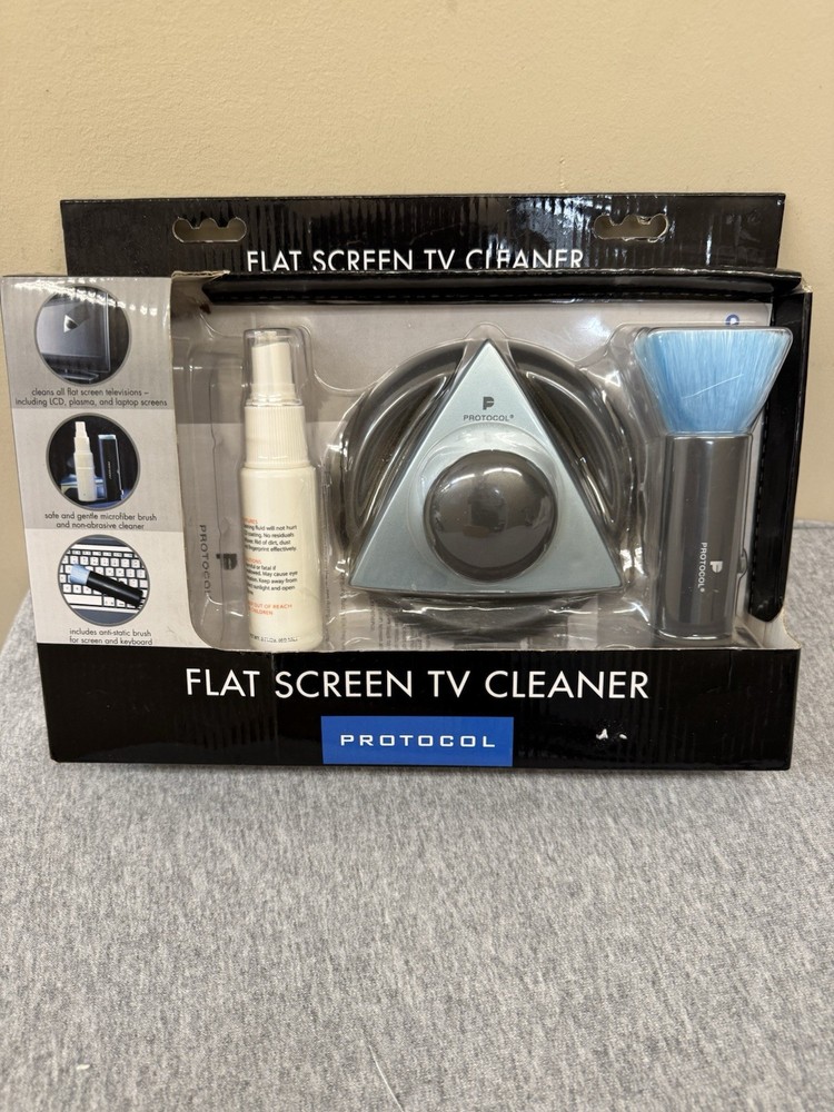 Protocol Flat Screen TV Cleaner Kit  LCD LED Plasma Screen Cleaning Set NEW
