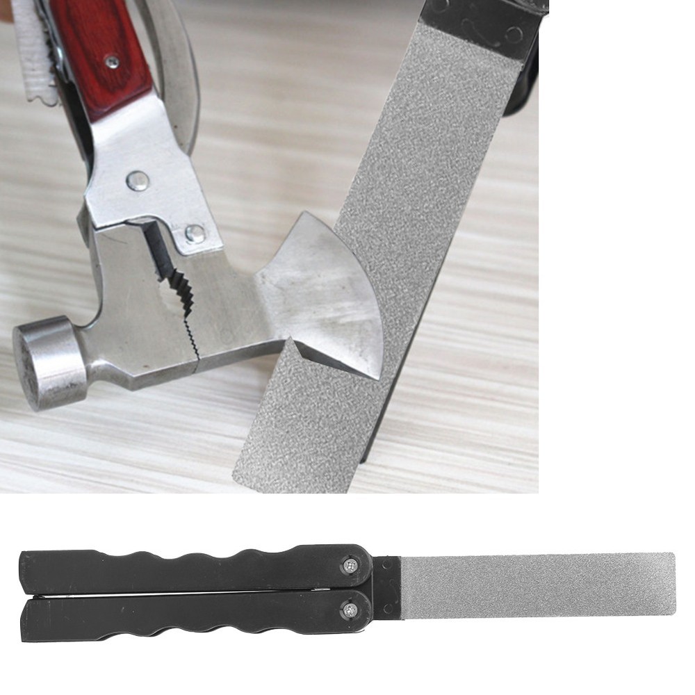 Grinding Sharpener Stone Folding Small Size Portable Whetstone Coarse WT