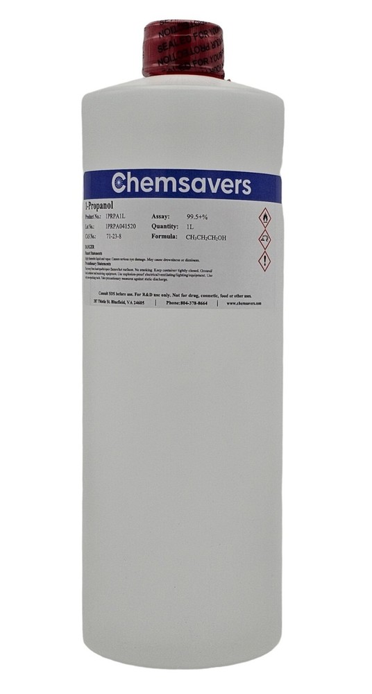 1-Propanol, ACS, 99.5+%, 1L