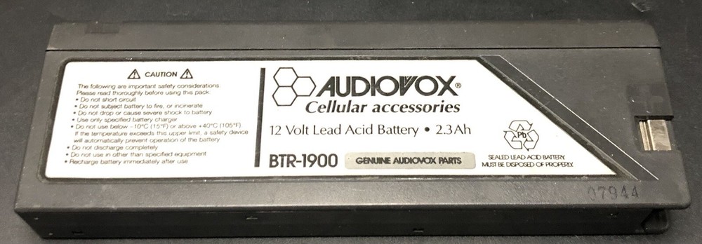 BTR-1900 12 Volt Lead Battery Ve2