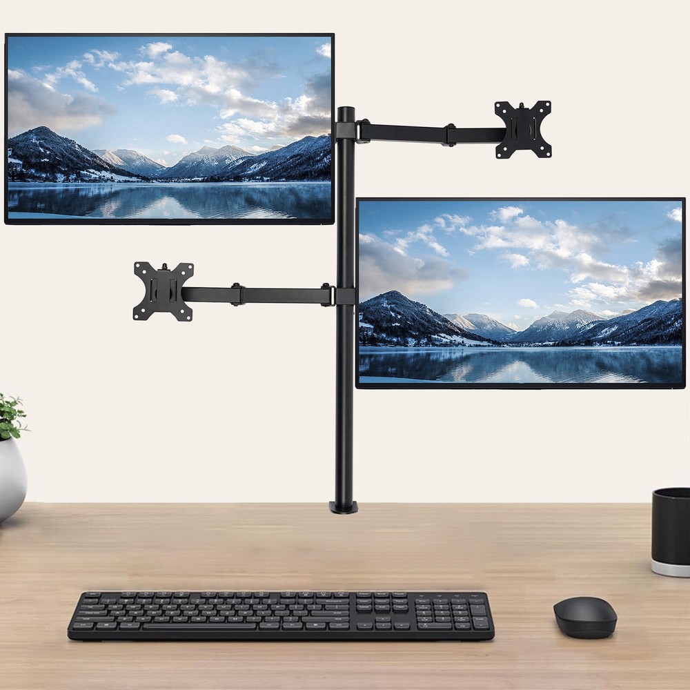 Multi Monitor Mount Gaming Pc Vertical Desktop Computer Stand Rack Screen Quad