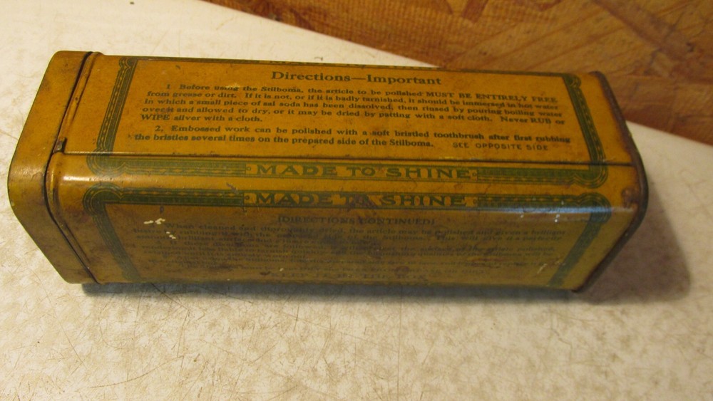 Old Stilboma Silver & Gold Polish Tin