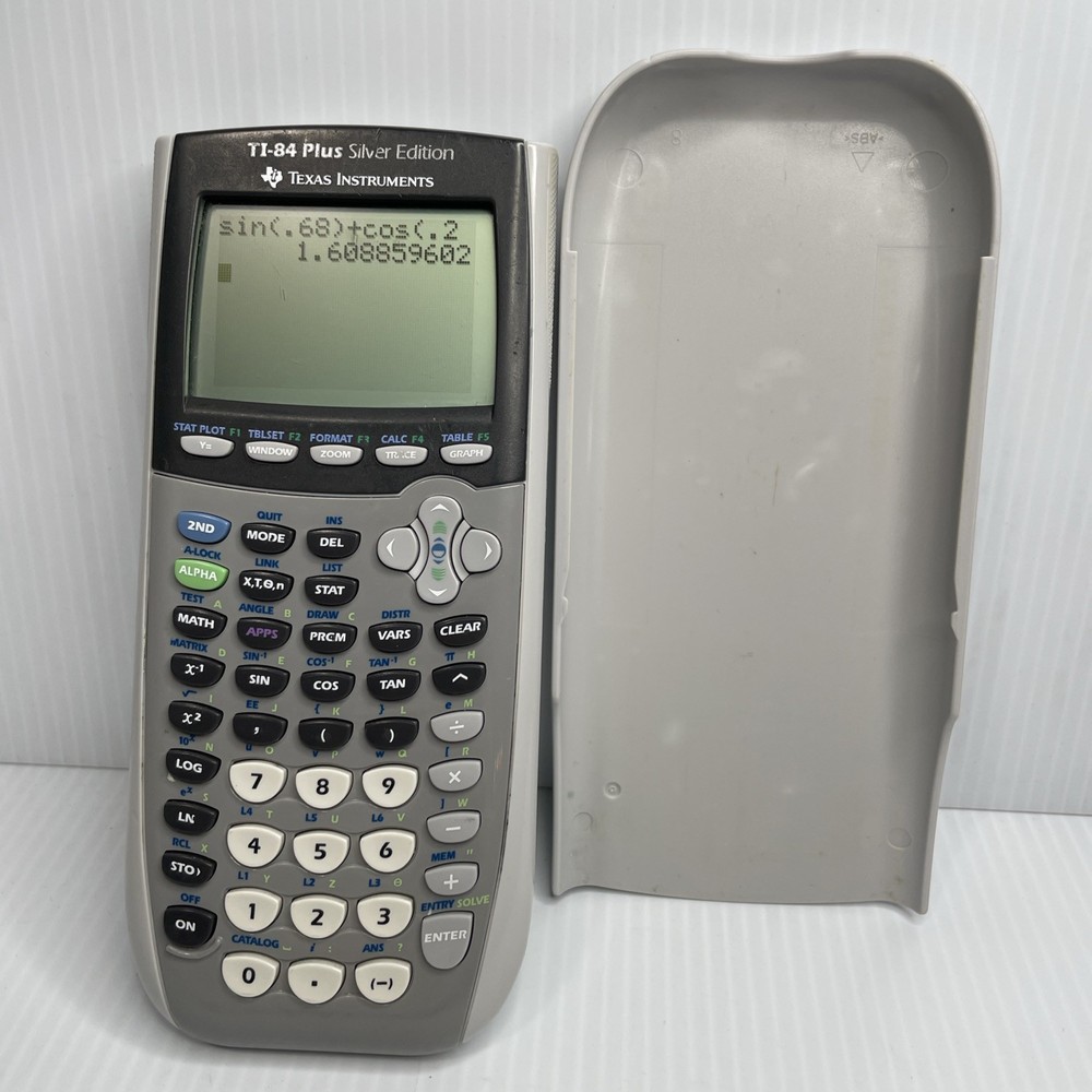 Texas Instruments TI-84 Plus Silver Edition Graphing Calculator Tested Working