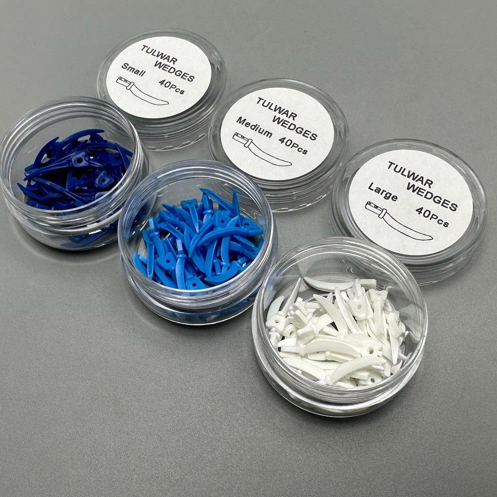 Dental Tulwar Wedges Sectional Matrix System Use Plastic Diastema Wedge Refill