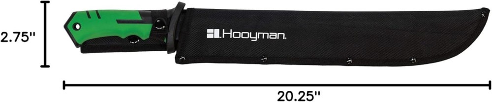 Bush Machete with Heavy Duty Construction, Ergonomic No-Slip Handle and Belt ...