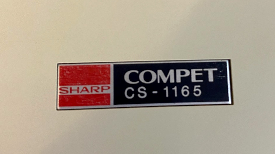 Sharp Compet Electronic Printing Calculator CS-1165 - Tested Works Great