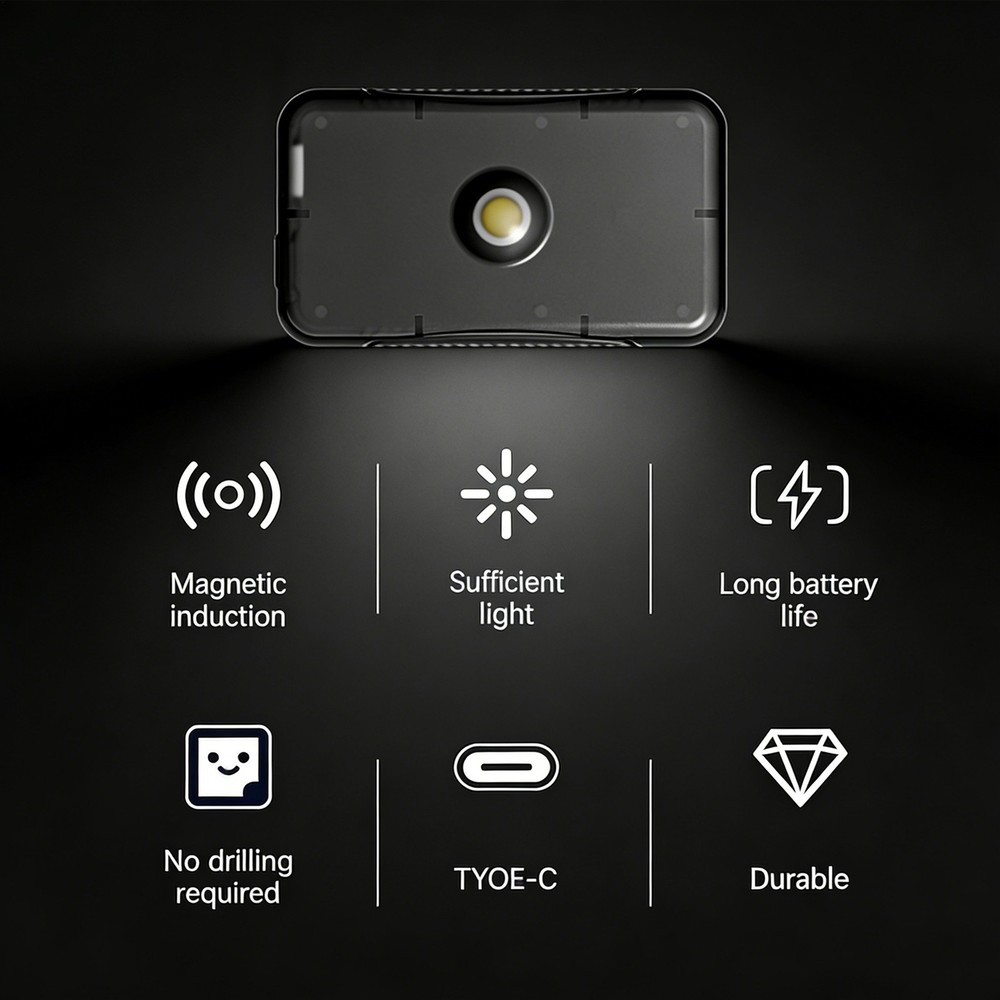 Car Light Motorcycle Tail Case Lamp Automatic Sensing Rechargeable Car Lights