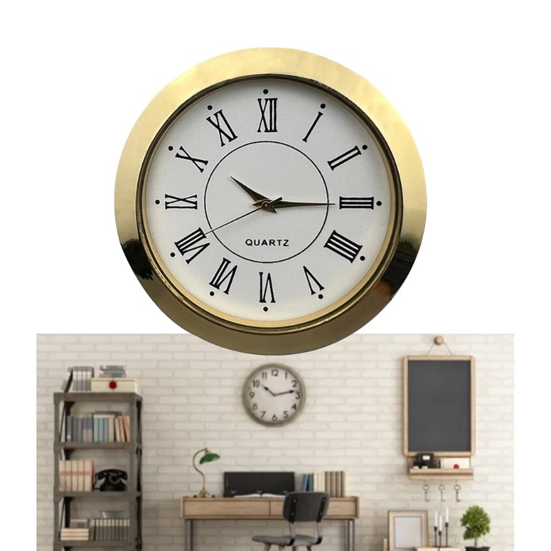 Practical Clock Head with Inlaid Numerals for Various Settings