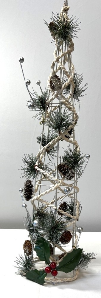 Artificial Christmas Tree Decoration With Pinecones & Berries