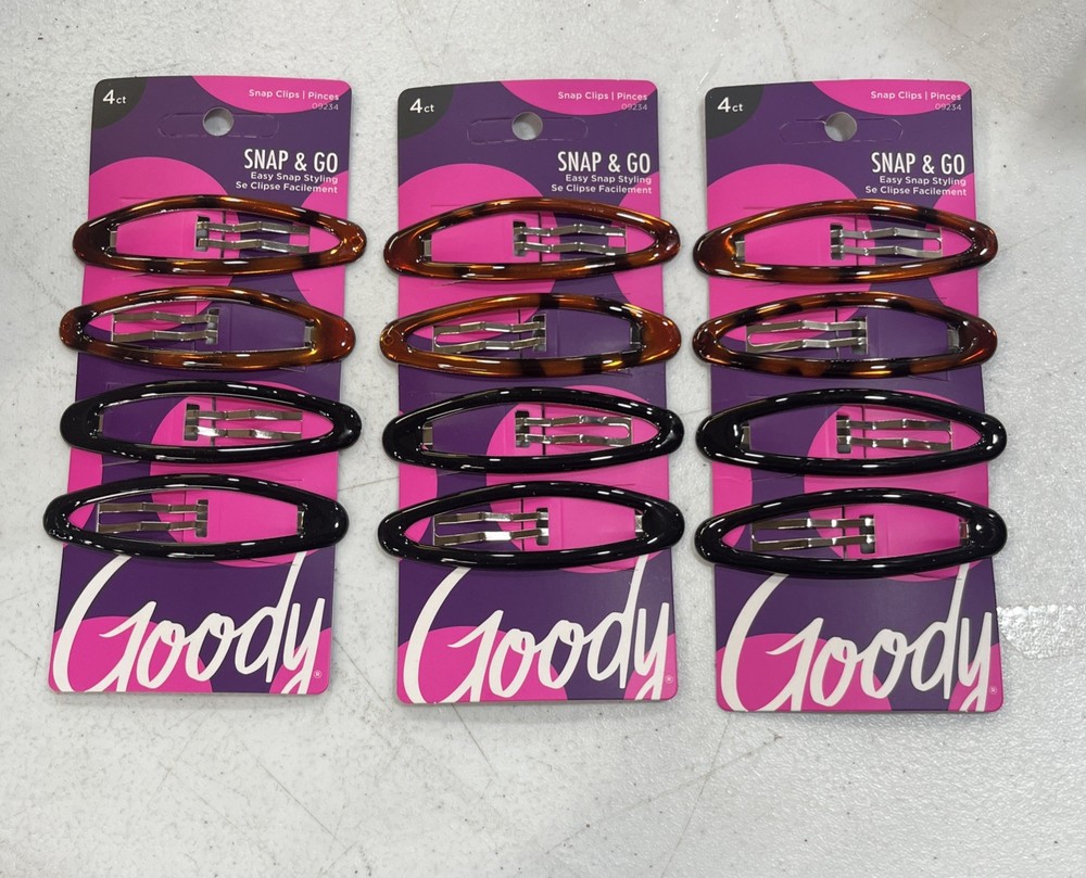 Goody Classic Snap Clips Pinces (3 Pack)