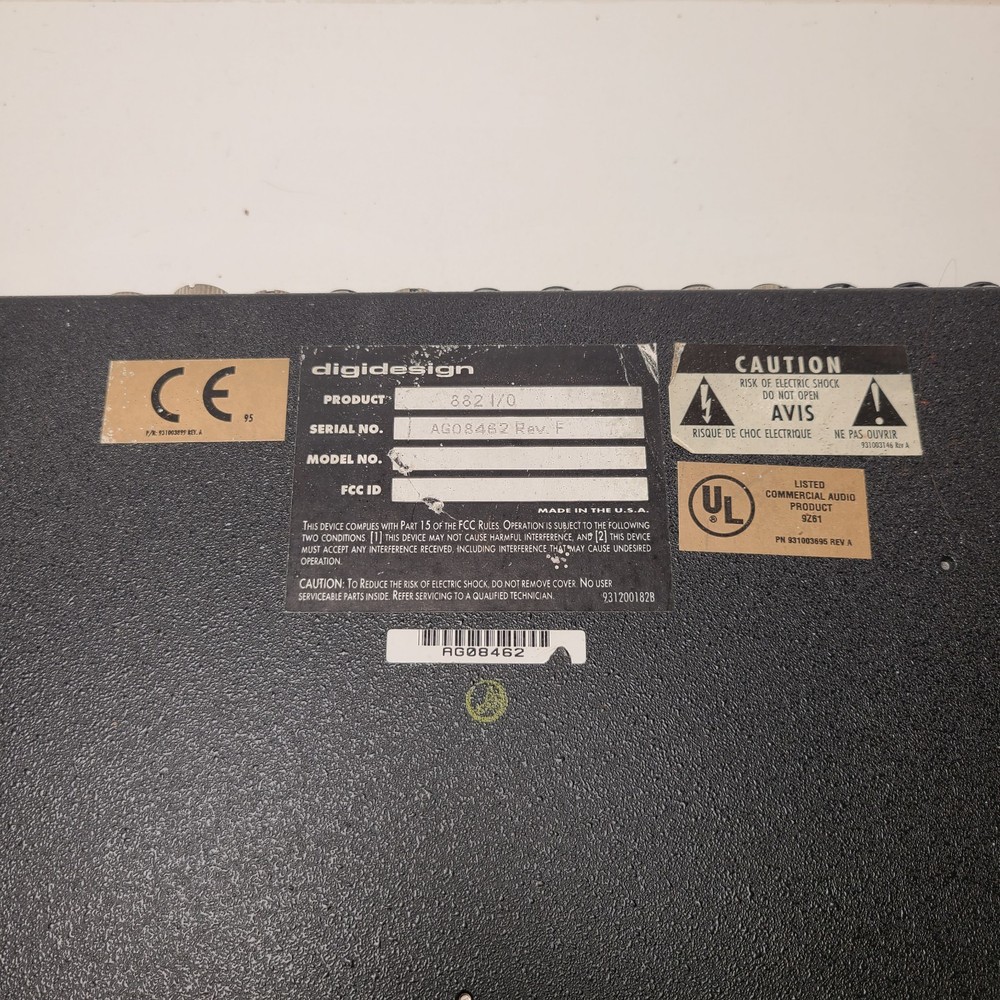 Digidesign 882 I/O Audio Interface (untested)