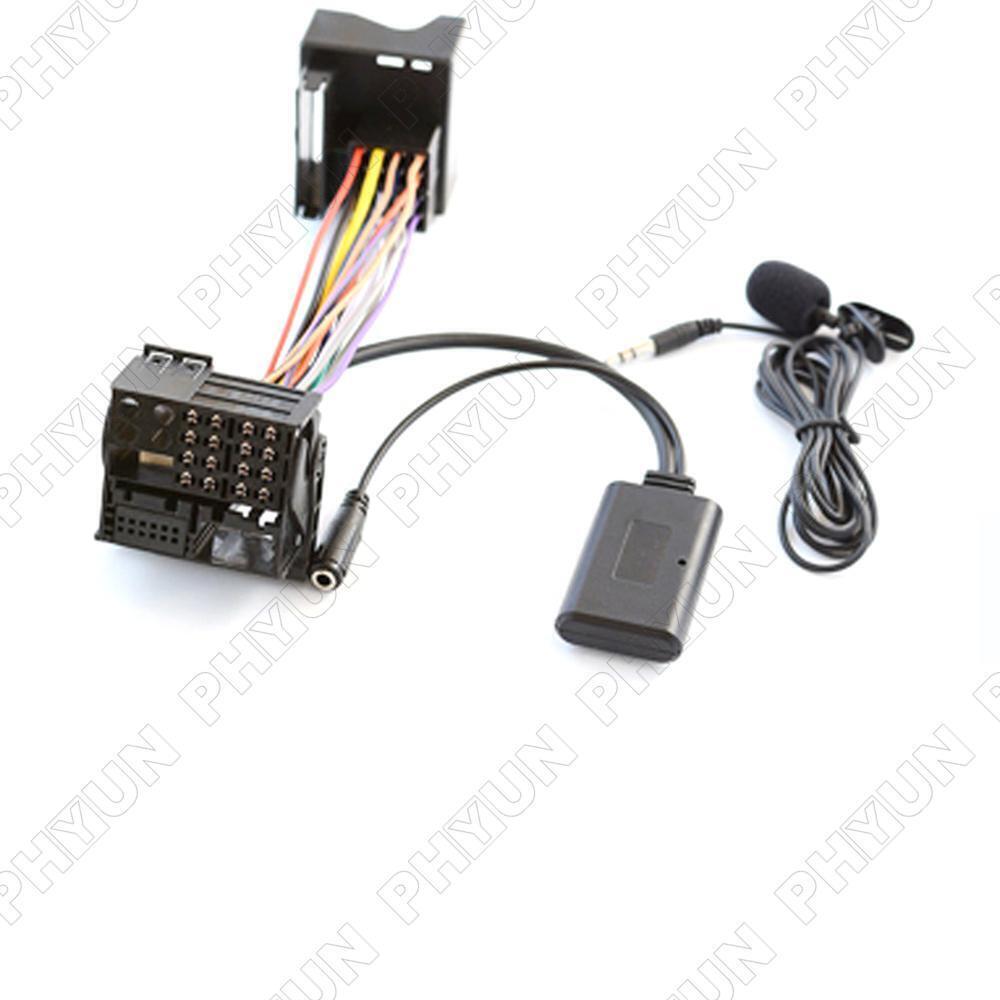 1Pc Aux Bluetooth Adapter+Microphone Cable For BMW X5 X3 Z4 E83 E85 E86 E39 E53